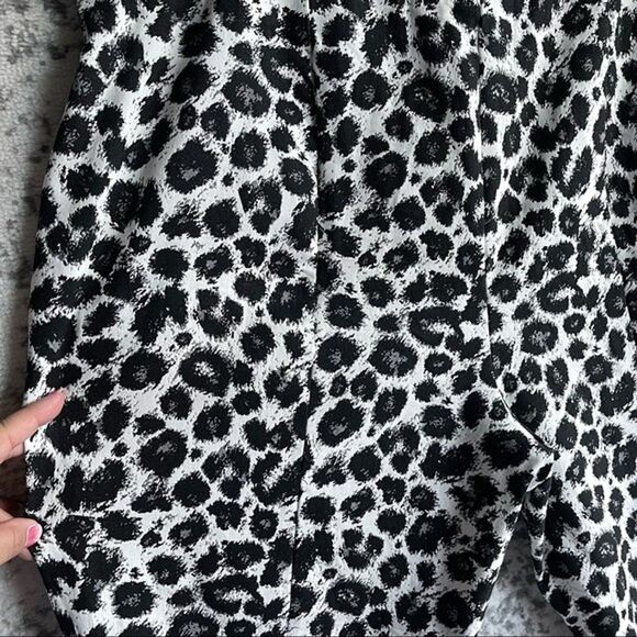 Lane Bryant The Allie Leggings Plus Size 24 Animal Print Monotone Black White - Picture 8 of 11